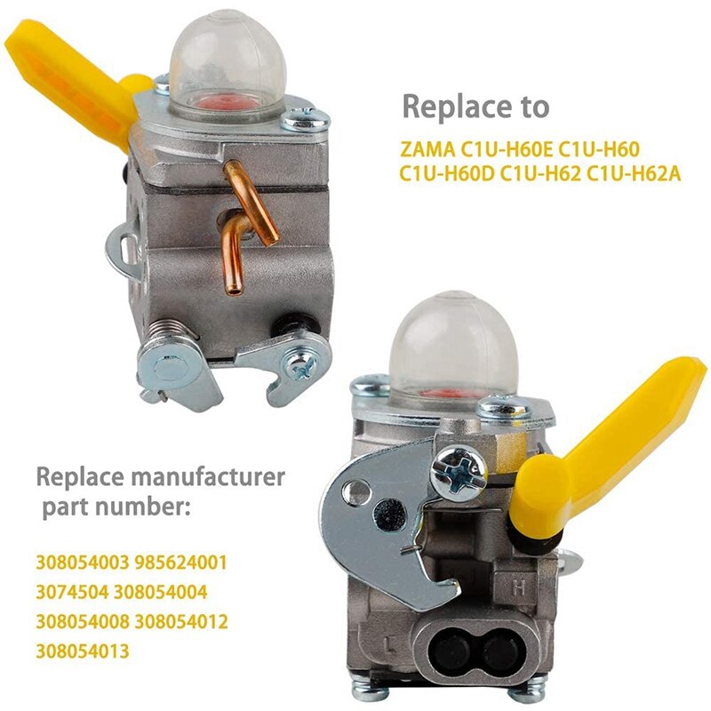 308054043 Carburetor AC04122 Fuel Line Kit for Ryobi EX26 SS26 SS30 Homelite 25Cc 26Cc Hedge String Trimmer Blower