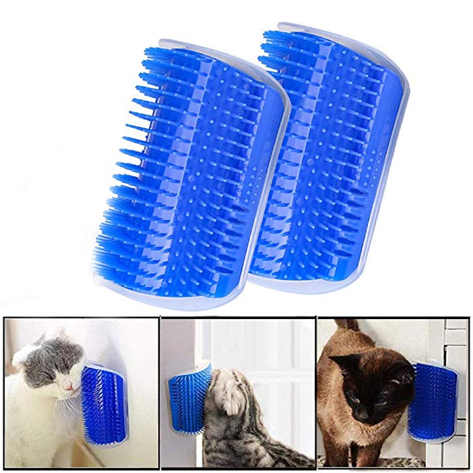 Cepillo de aseo para gatos, despegable, automasajeador, desgranador, peine para depilación para gatos pequeños, cepillo de Catnip instalable, producto para mascotas