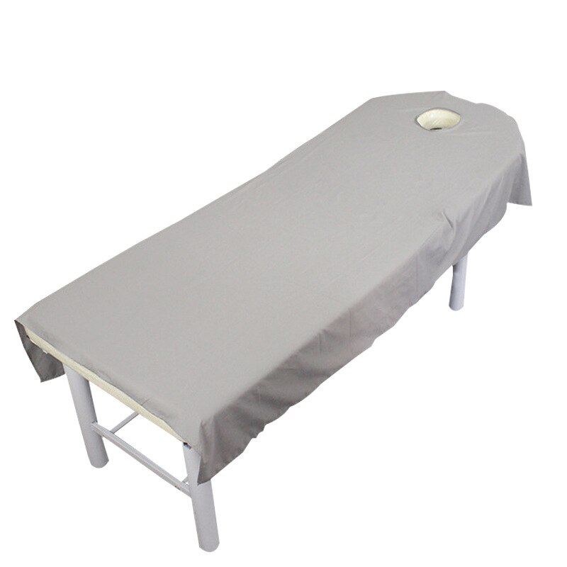 Super Zacht Geborsteld Beauty Laken Bed Vlakte Laken Massage Laken 1 Stuks Thuis Textiel eindproduct: gray