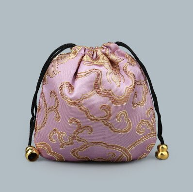 20Stck 11x11cm die Seide Tasche Kordel tasche Mischfarben Halskette Armbinde Perlen Taschen Schmuck Verpackung Weihnachten/ hochzeit Tasche: hell Violett