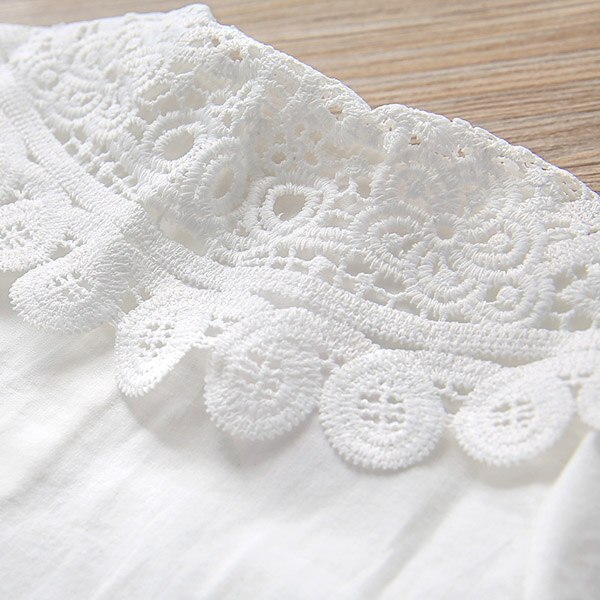 Camiseta para niña, camisa blanca de manga larga