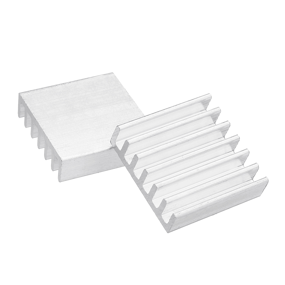 10 stk 14 x 14 x 4mm sølv computer køler radiator aluminium køleplade køleplade til elektronisk chip varmeafledning kølepuder