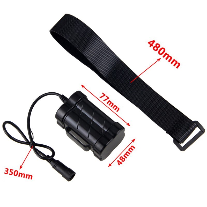 Waterproof 12000mAh Power Supply Rechargeable 8.4V 4x18650 Battery Pack for Bicycle Light