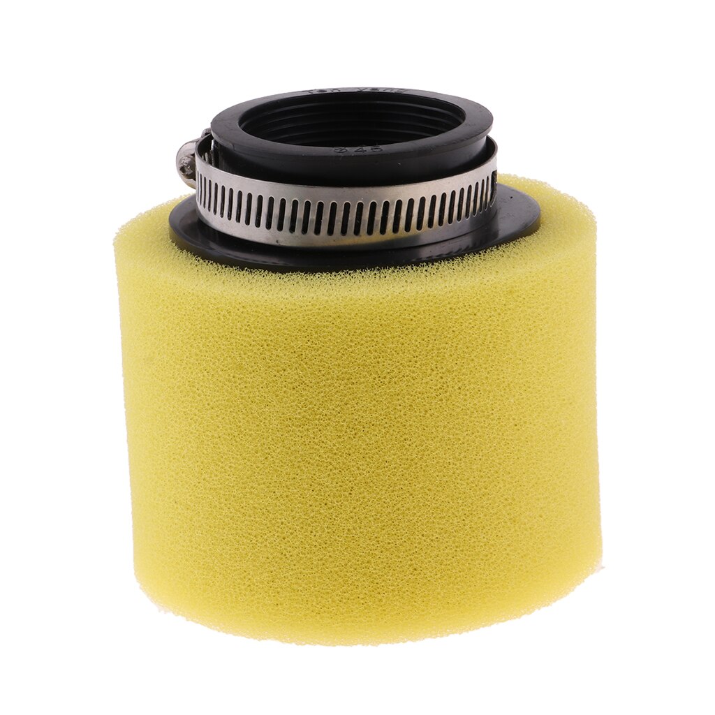 Universele Motorfiets Foam Air Filter Voor Pit Quad Dirt Bike Atv Buggy 45 Mm: YELLOW