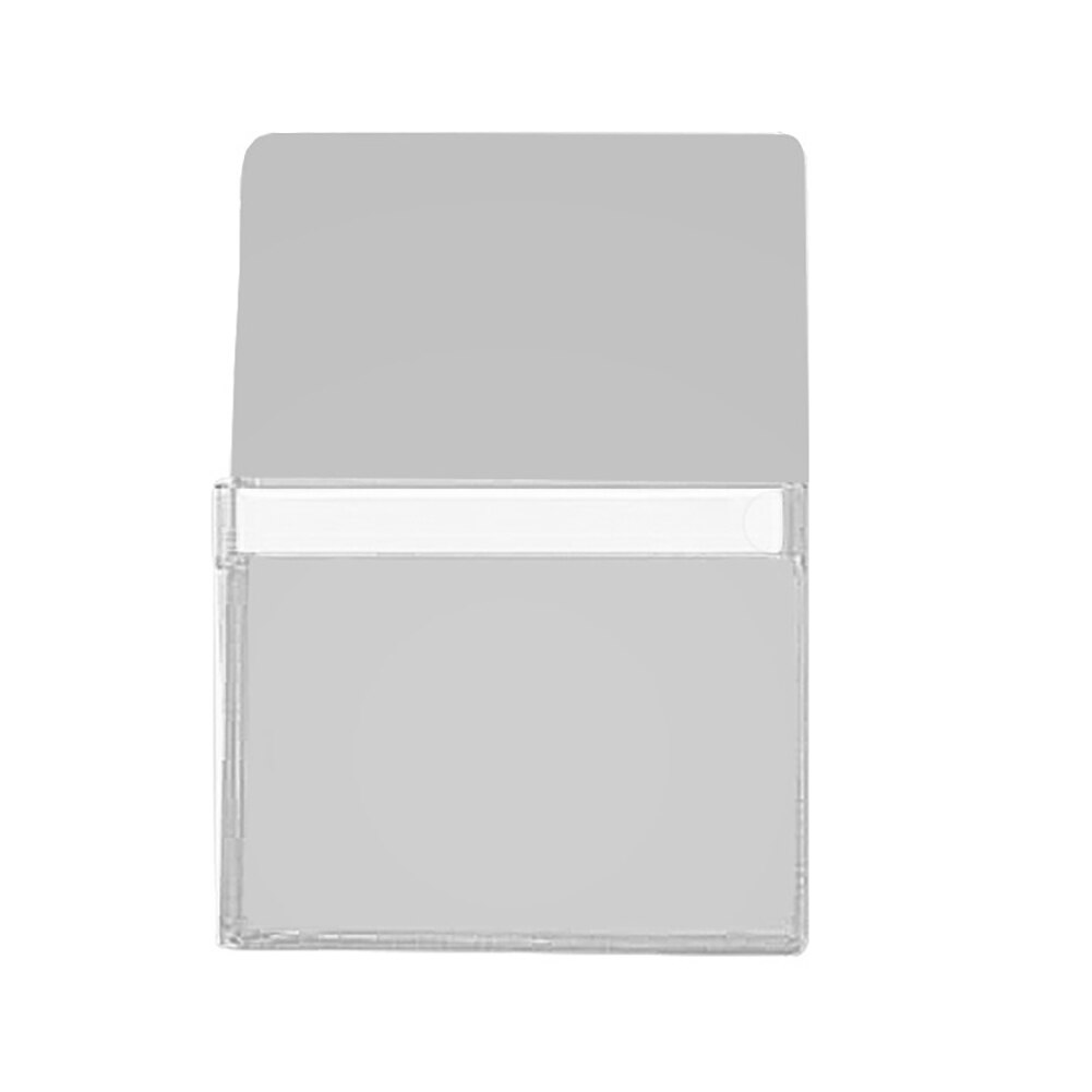 Porte-organiseur magnétique pour tableau blanc et réfrigérateur, pochette transparente de rangement pour outils et papeterie: WHITE