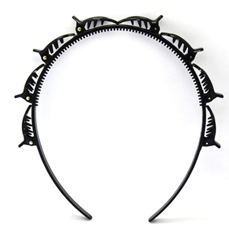 1pc dobbelt pandehår frisure hårnål frisør hårnål let at bruge klip dobbelt pandehår frisure hårnål