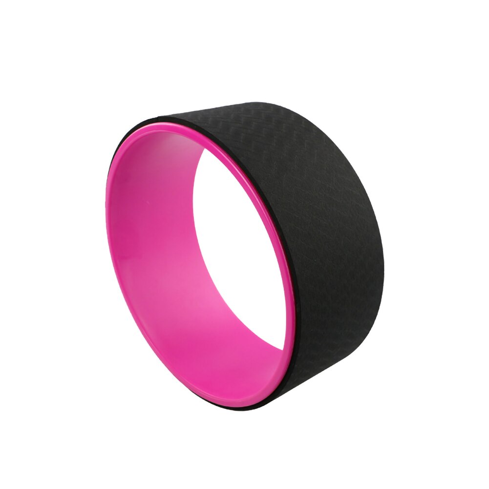 Yoga Wheel Pilates - 32x12cm/33x14cm - TPE/PU Material - Back Training Tool for Fitness: Light pink