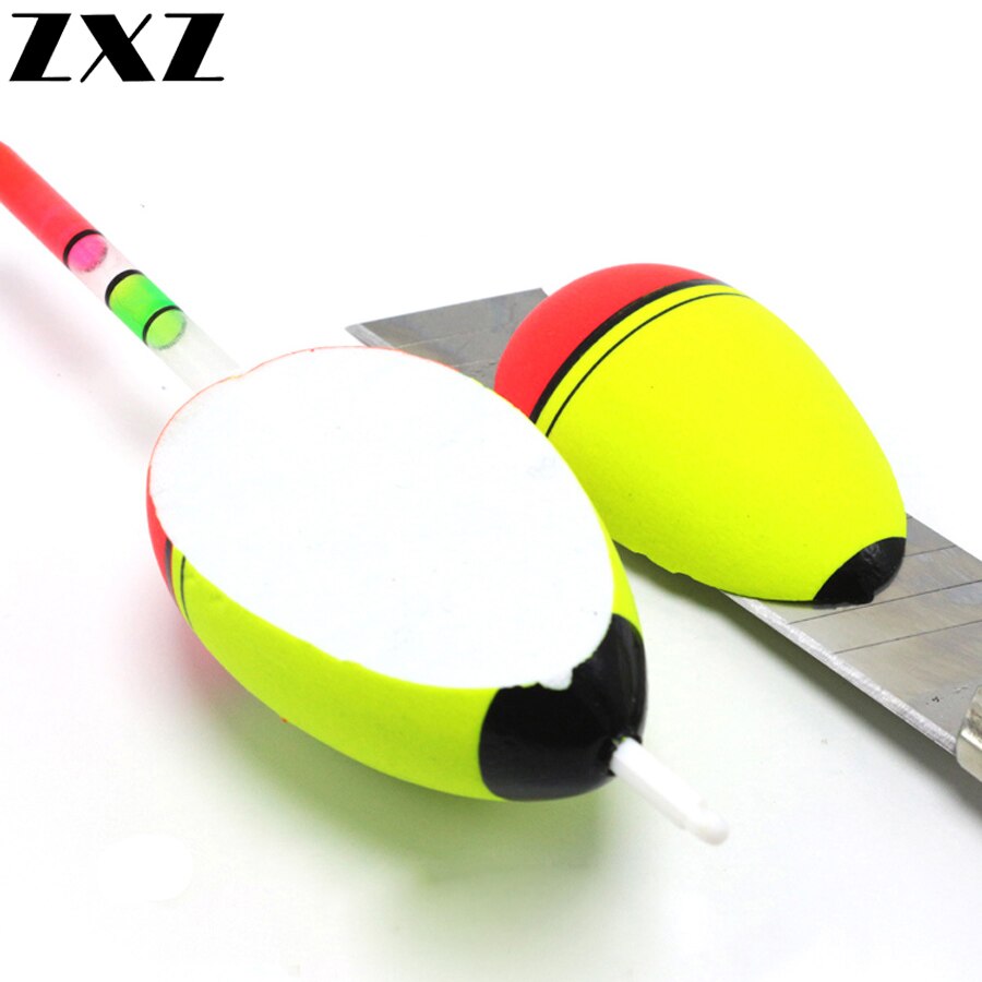 6g-80g Fishing Float Tube 10pcs/lot Foam Float +10pcs Night Fluorescent Lightsticks Flotador Bobber Fishing Light Stick Tackle