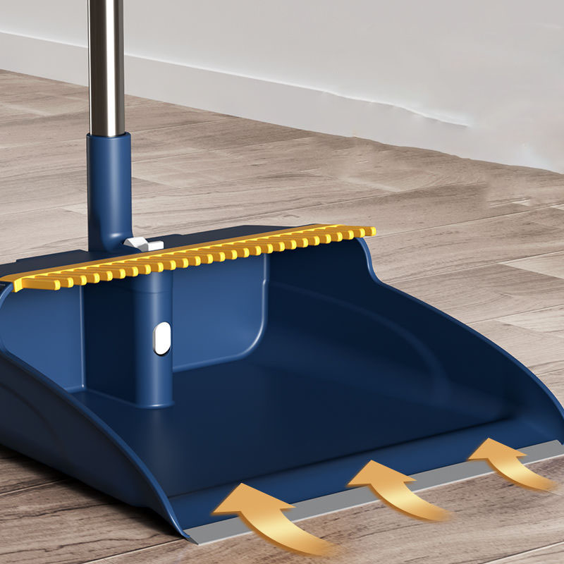 Sweeping Broom, Household Broom, Household Indoor, Foldable Dustpan, Magnetic Suction Buckle, Can Stand and Sweep Hair Without