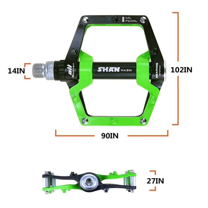 1 Paar Straße Mountainbike Ultraleicht Anti-Unterhose Flache Pedale Plattform Aluminium Legierung CNC Lagerbier Pedal für MTB Fahrrad