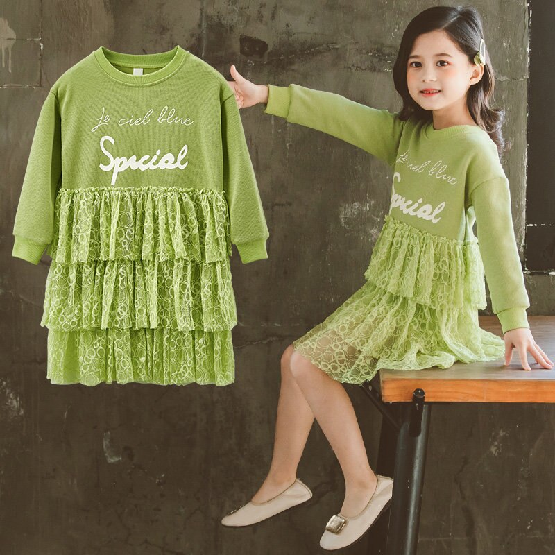 Girl Clothing Long Pink Sweatshirts Dresses for Girls Spring Fall Casual Long Sleeve Layered Clothes for Girls Age 8 12Y