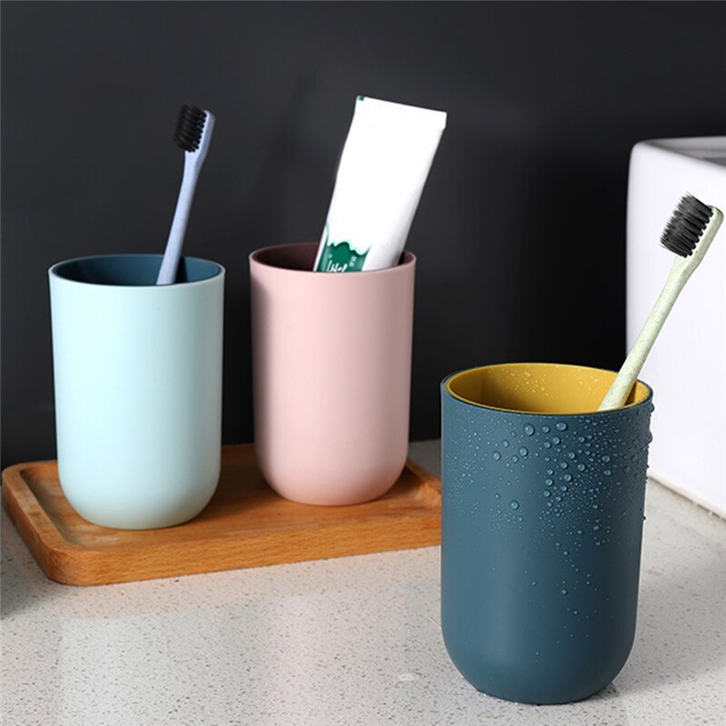 Tandenbeker thuis badkameraccessoires borstelhouder eenvoudig multifunctioneel pp materiaal wastandenbeker