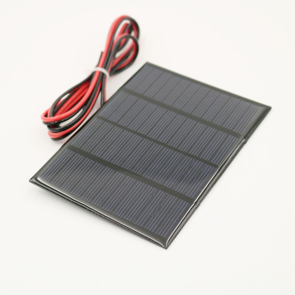 12V 1.5W 125mA extend wire Solar Panel polysilicon DIY battery charger small mini solar battery cable toy solar light 12V