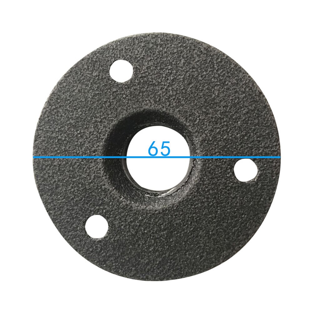 DN15 SN20 3-Holes Thread Malleable Iron Pipe Fittings Wall Mount Floor Antique 1/2",3/4" Flange Piece Hardware Tool