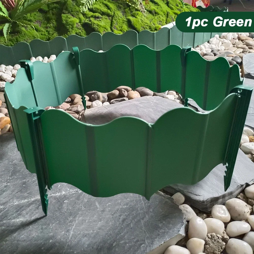 Chemin de clôture de bordure de pelouse d'herbe de jardin pour separer les lits de pelouse et de fleurs fournitures de jardin bordure de paysage pour jardin de cour: Rouge