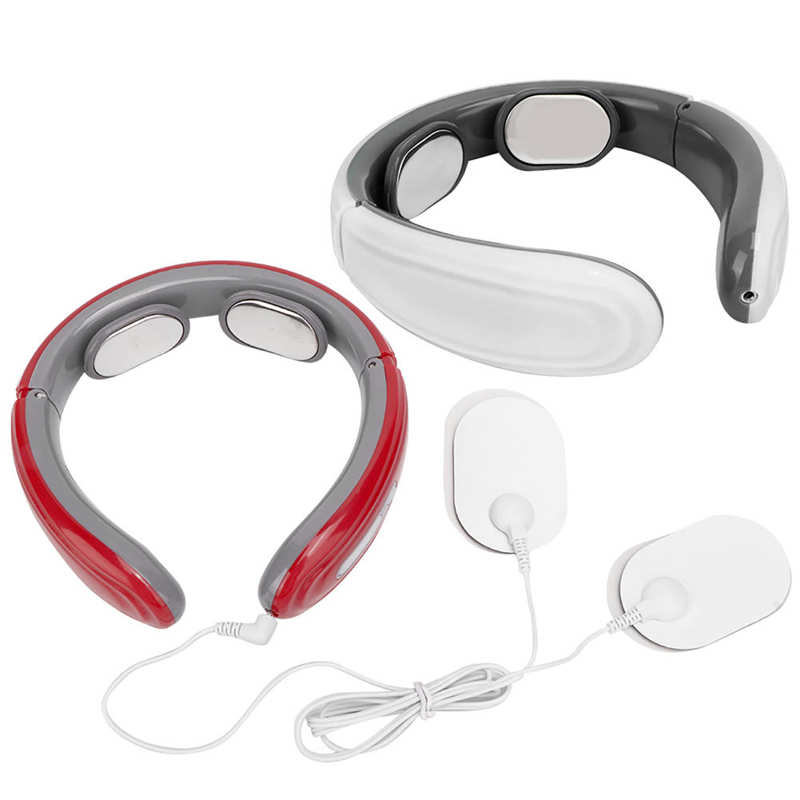 Electric Neck Shoulder Massager Low Frequency Magnetic Therapy Pulse Pain Relief Relaxation Vertebra Physiotherapy Instrument