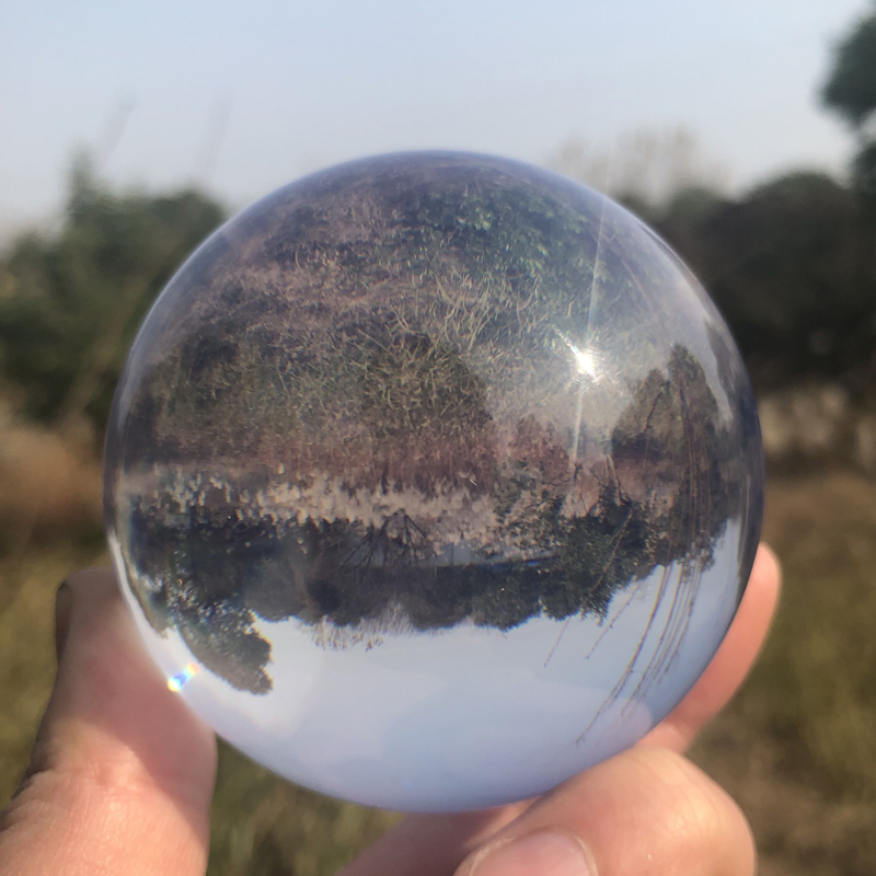 Dsjuggling Acrylic Juggling Contact Balls (2.95 Inch 75mm Color as Black, Glow, Purple): Clear