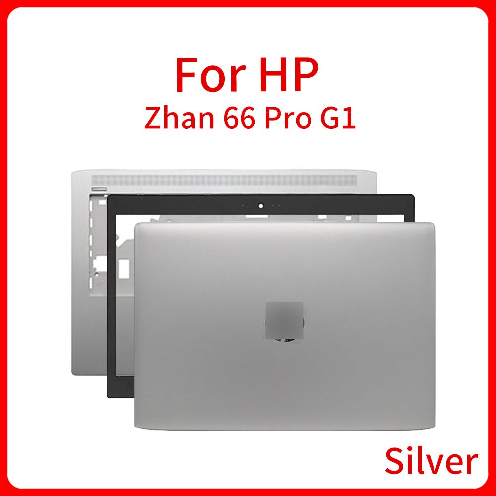 Nowy dla HP HSN-Q08C ZHAN 66 Pro G1 A B C powłoki Touc hp ad LCD tylna pokrywa Top Case Laptop podparcie dłoni dolna pokrywa obudowa srebrny
