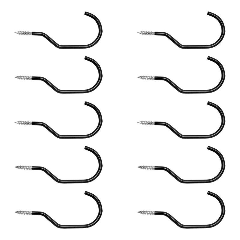 Fietshaak ,10- pack zware fietshanger fietsopberghaken met 10- pack bouten voor garagemuur en plafond - past op alle soorten fietsen
