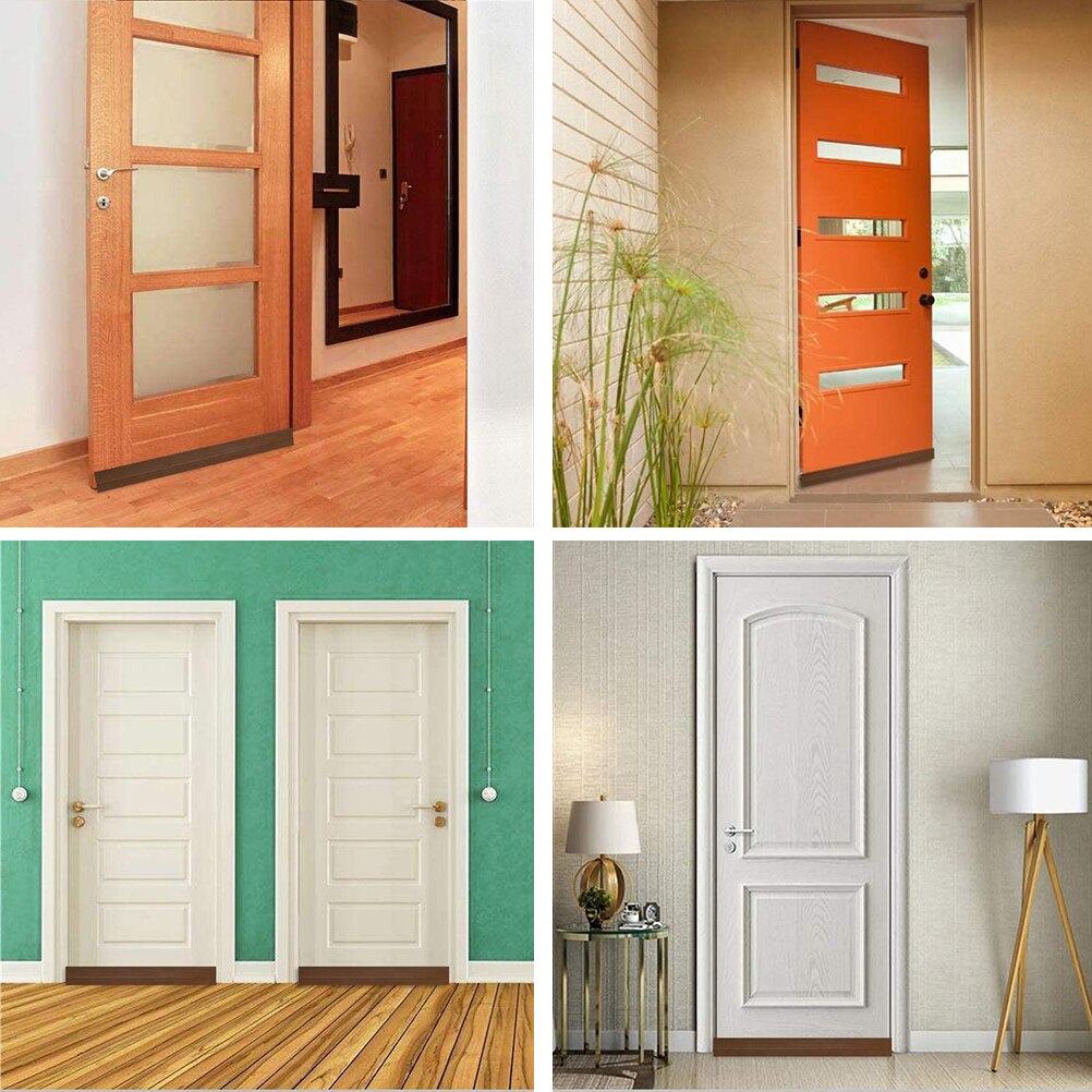 Door Draft Stopper Under Door Seal Door Sweep Strip Draft Blocker Soundproof Door Bottom Weather Stripping for Doors