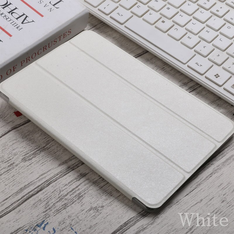 Voor Apple Ipad Air 2 Case, Pu Leer Voor Ipad Air 2 Cover, Smart Cover Voor Ipad 6 9.7 Inch, flip Case Back Cover Voor Ipad 6: White