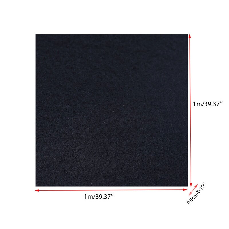 Purificador de carbón activado para aire acondicionado, tela prefiltrante, 100cm x 100cm x 3mm