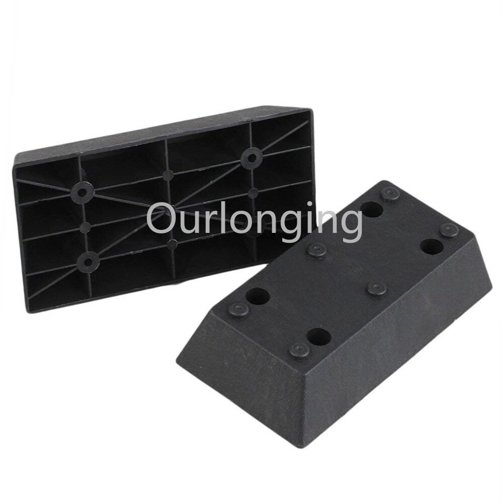 4 stk 163 x 86 x 40mm plastmøbelben bordskap gylne møbelføtter