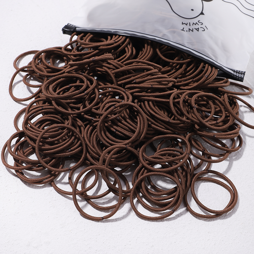30 pièces filles couleur unie grand élastique élastique élastique pour queue de cheval gomme chapeaux élastiques bandes de cheveux coréen cheveux accessoires ornements: Lavande