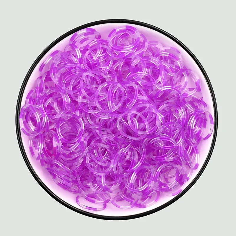 600pcs Elastic Rubber Loom Bands DIY Handmake Craft Rubber Band Bracelets for Children Women Wrist Jewelry Making Supplies: Blue