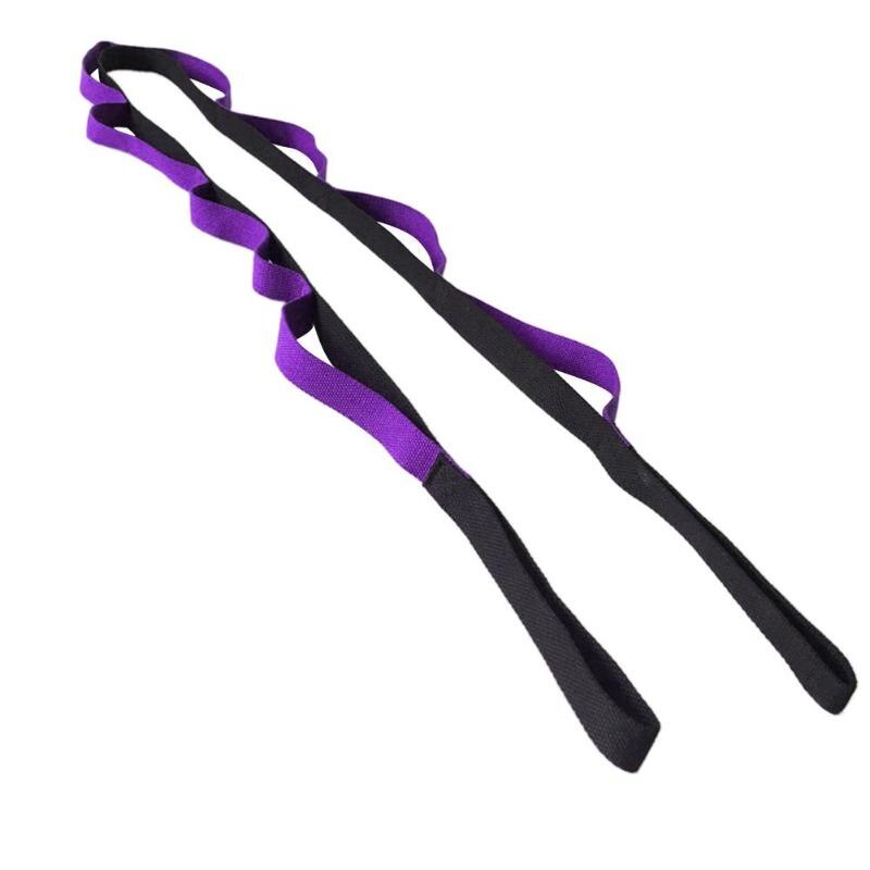 2m/6.6ft yoga tøye ut stropp luft yoga anti-gravitasjons tau med gripeløkker Fitness trening treningsstudio tau midje ben motstand belte pu: misligholde tittel