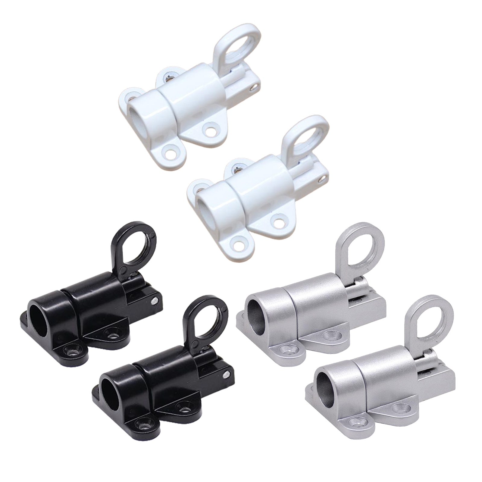 2pcs Metal Door Latch Lock Attic Door Window Gate Security Pull Ring Spring