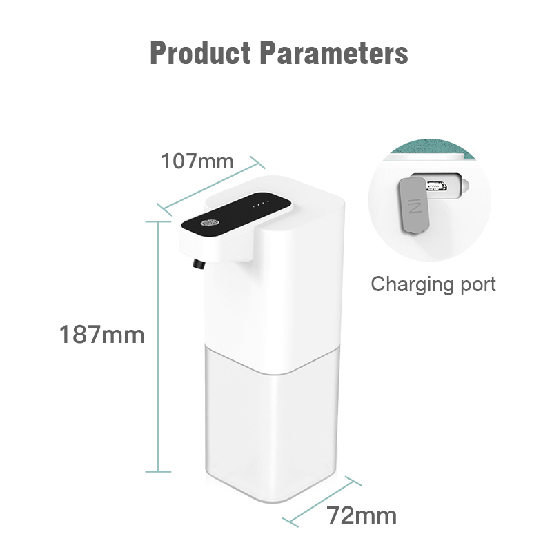 Automatische Inductieve Zeepdispenser Schuim Wassen USB Oplaadbare Slimme Handwas Zeepdispenser Alcohol Spray Dispenser