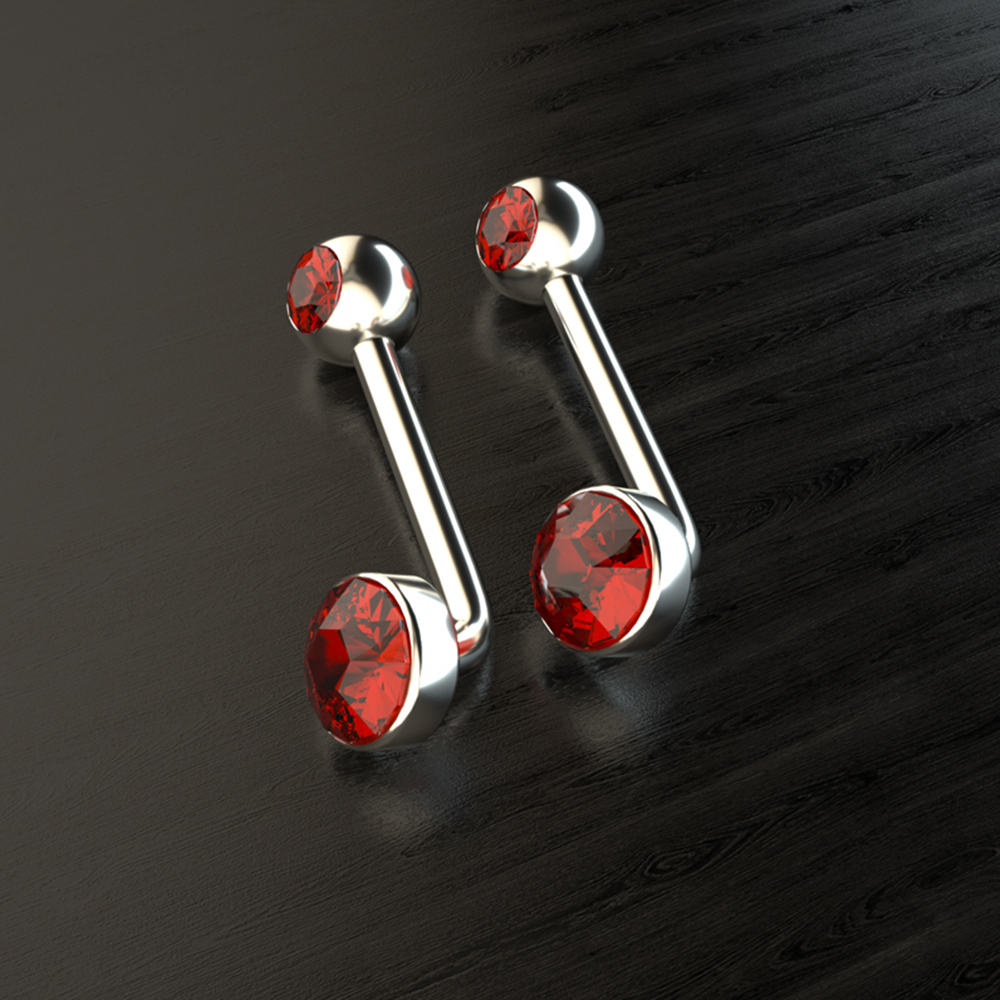 1PC Titanium Christina Vertical Hood Piercings Round Lip Belly Navel Rings Sexy Shinny Vagina Genital VCH Eyebrow Body Jewelry: Pure Gold Color