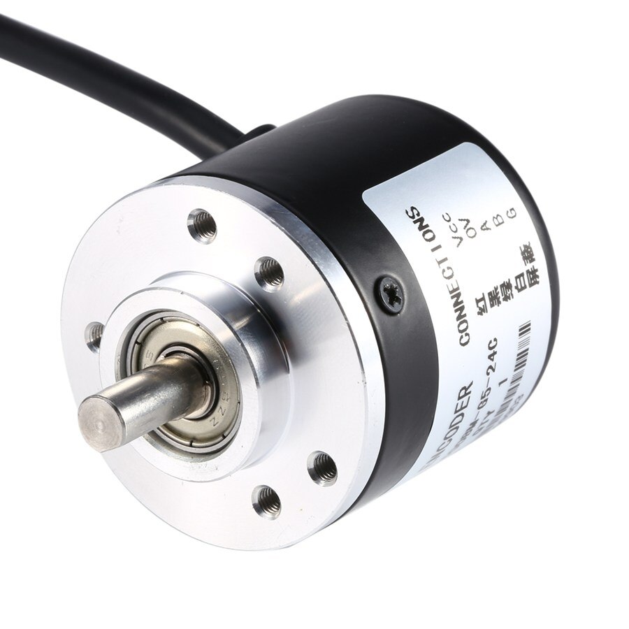 Codeur rotatif optique incrémenté, 600 impulsions, 2 phases, 5-24V, 600 impulsions