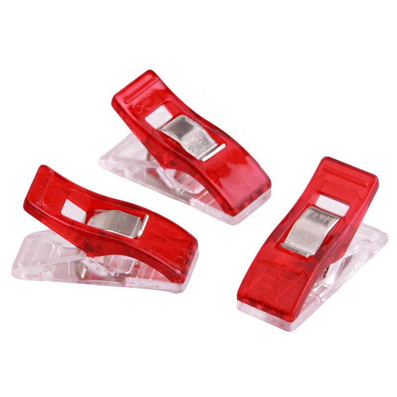 50pcs/ Pack DIY Sewing Clip Craft Quilt Binding Plastic File Clips Sewing Accessories Clamps Garment Clips