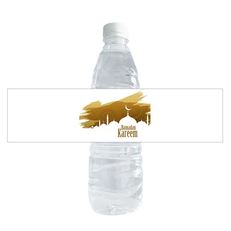Ramadan Mubarak Water Fles Stickers Decor Islamitische Moslim Fles Etiket Sticker Eid Al-Fitr Party Decoratie Benodigdheden: C