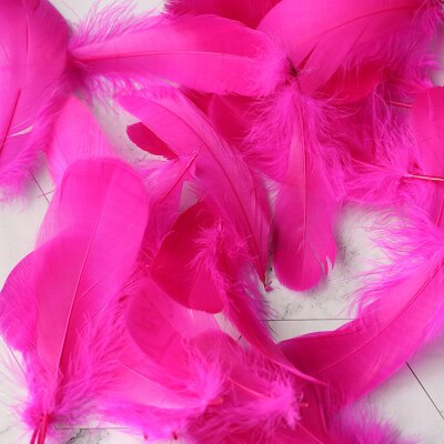 Refining Natural Feather Colourful Small Goose Feathers 3-8cm Photography props for Photo Background DIY Decoration: Rose