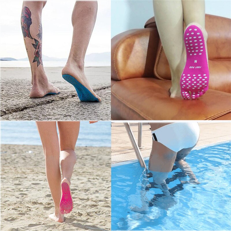 Unisex Beach Foot Patch Pads Non-slip Shoes Equipped With Anti-Skid Shoes Sticky Pads Feet Comfortable Waterproof Non-slip Mat