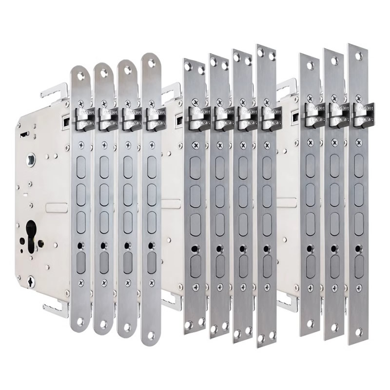 Serrure d'empreintes digitales, corps de serrure d'équipement dédié, structure d'engrenage interne, anti-coincement pour serrure intelligente, rembourrage 6068 pour différentes tailles de panneaux