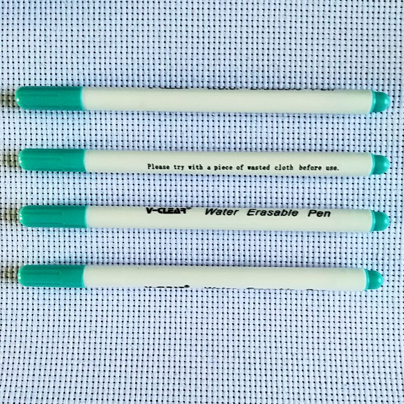 Fabric Paint Marker Tailor Pen Purple Air Erasable Pen Chaco Ace Pen Markers Pink Textile Marker Fabric Pen Needle DIY Tools: 4 pcs Blue Pen