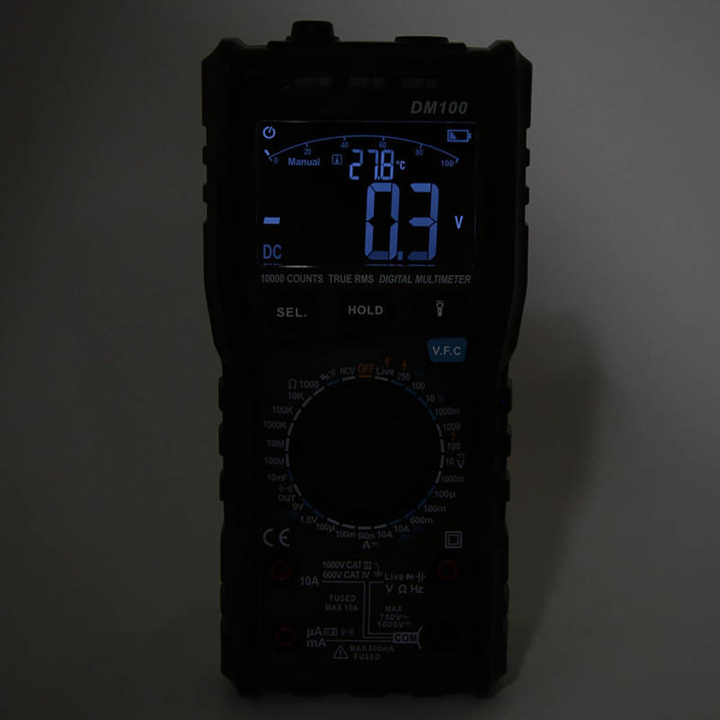 DM100 Multimeter Digital High-precision Intelligent AC/DC Voltage Current Frequency Tester
