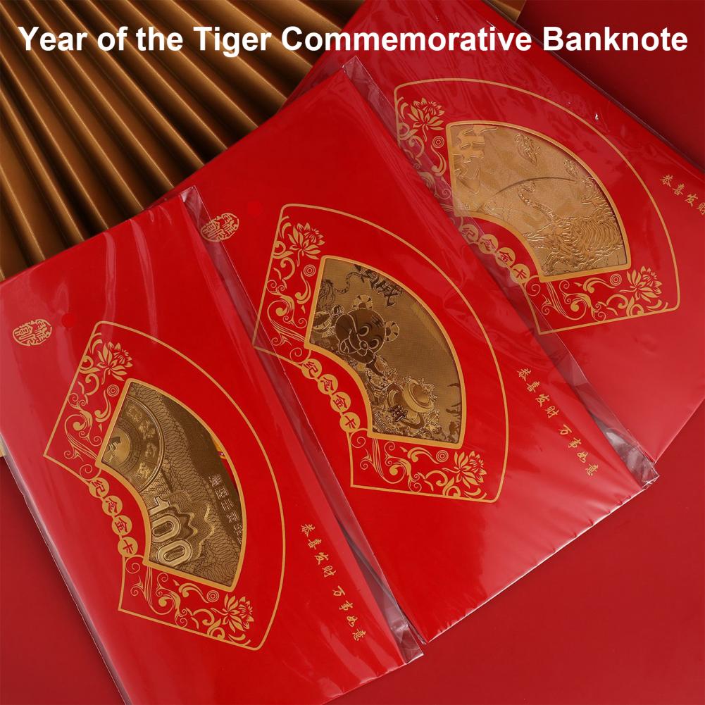 Uitstekende Jaar Van Tiger Bankbiljet Cartoon Deliacte Brede Toepassing 2022 Lunar Tijger Jaar Bankbiljet Met Rode Envelop