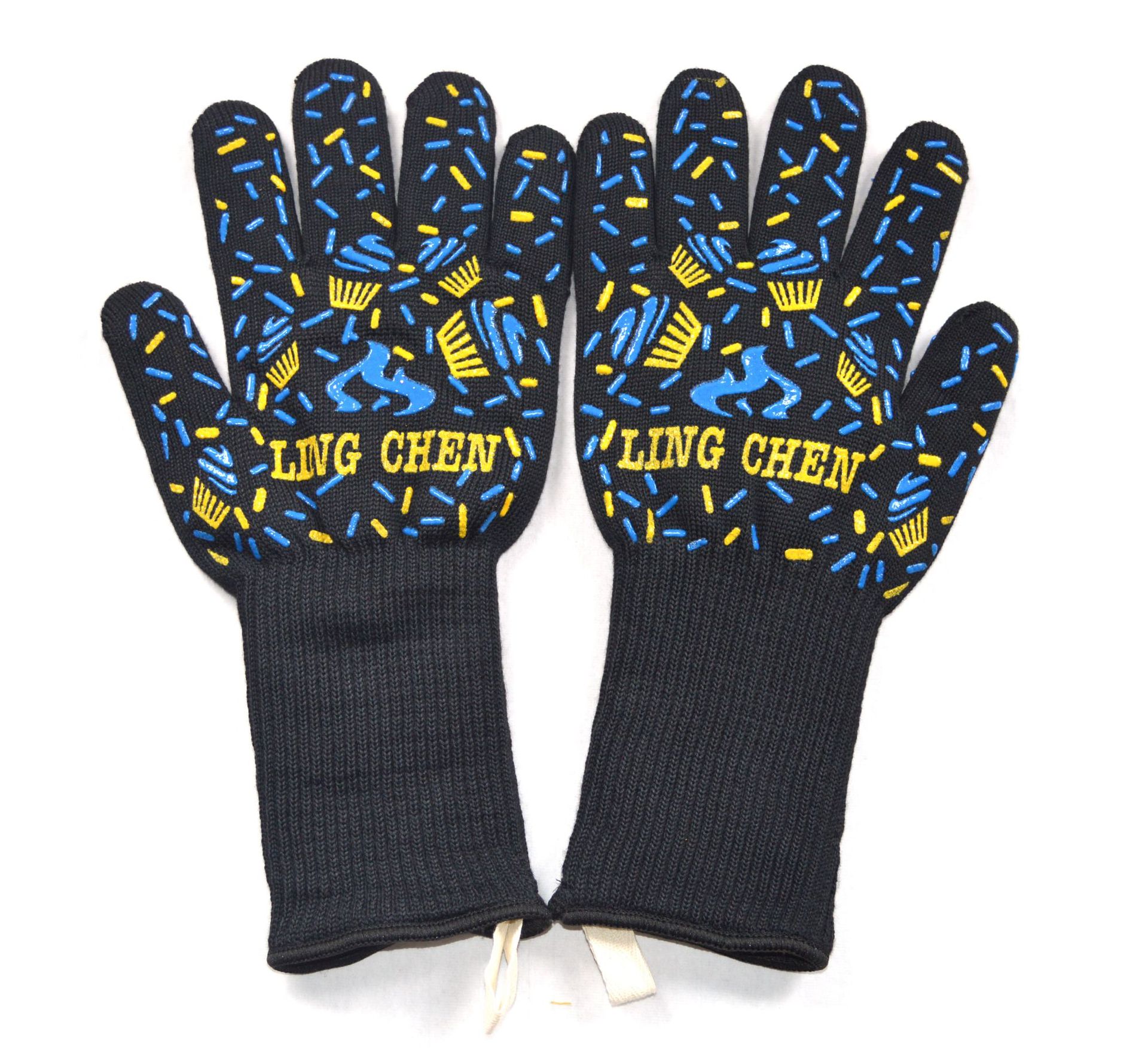 Bbq Handschoenen 800 Graden Warmte-isolatie, Brandwerende, Antislip Siliconen Handschoenen, Barbecue Handschoenen, gebruikt Voor Koken Oven Barbecue: A5