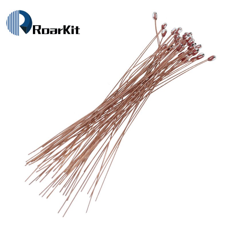 10Pcs/lot 100K ohm 1% NTC 3950 Thermistors for 3D Printer Reprap Mend For 3D Printer bed MK2a MK2b