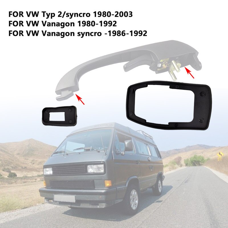 Voor Vw Type 2 / Syncro Vanagon Syncro Voordeur Handvat 251837205 Rubber Pad 251837209 21837211