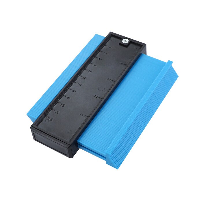 Copy Gauge Contour Gauge Duplicator 5/10inch Multifunctional Profile Scale Template Curvature Scale Woodworking Tools: blue-s