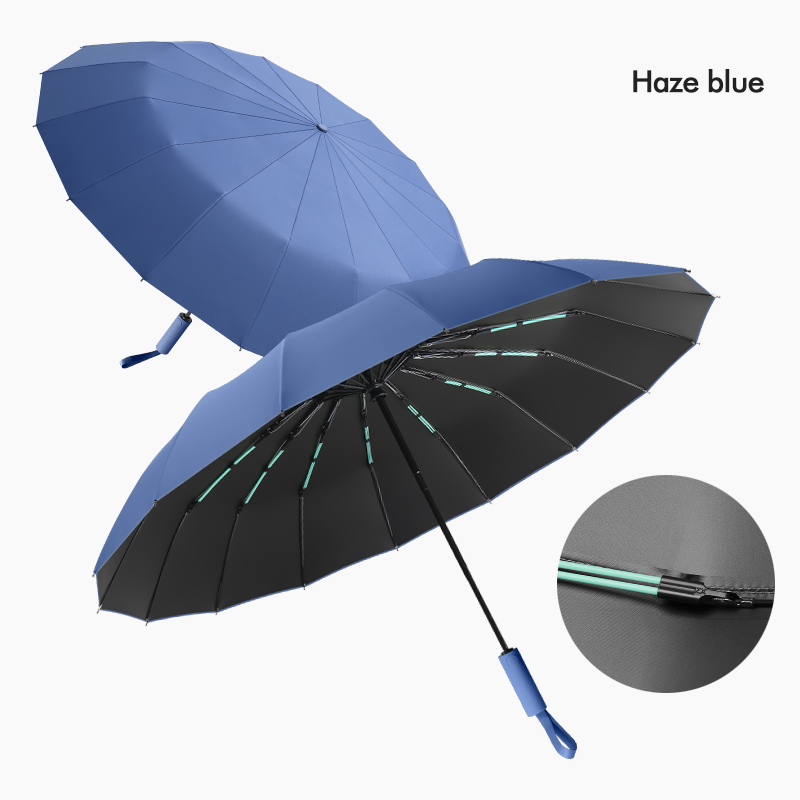 Xiaomi Mijia Regenschirm-Upgrade, 16 Rippen, winddicht, doppelschichtig, vollautomatischer UV-Sonnenschirm, Sonnenschirme mit doppeltem Verwendungszweck: Dark Khaki