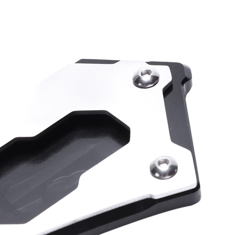 Voor Bmw R1200Gs Lc R 1200 Gs Lc Adventure Grote Kickstand Zijstandaard Voet Enlarger Uitbreiding Plaat Pad zwart + Zilver