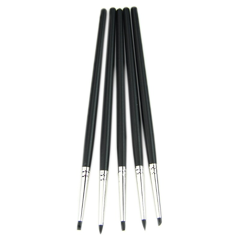 Set of 5pcs Silicone Rubber Shapers Polymer Clay Sculpting Modelling Tools