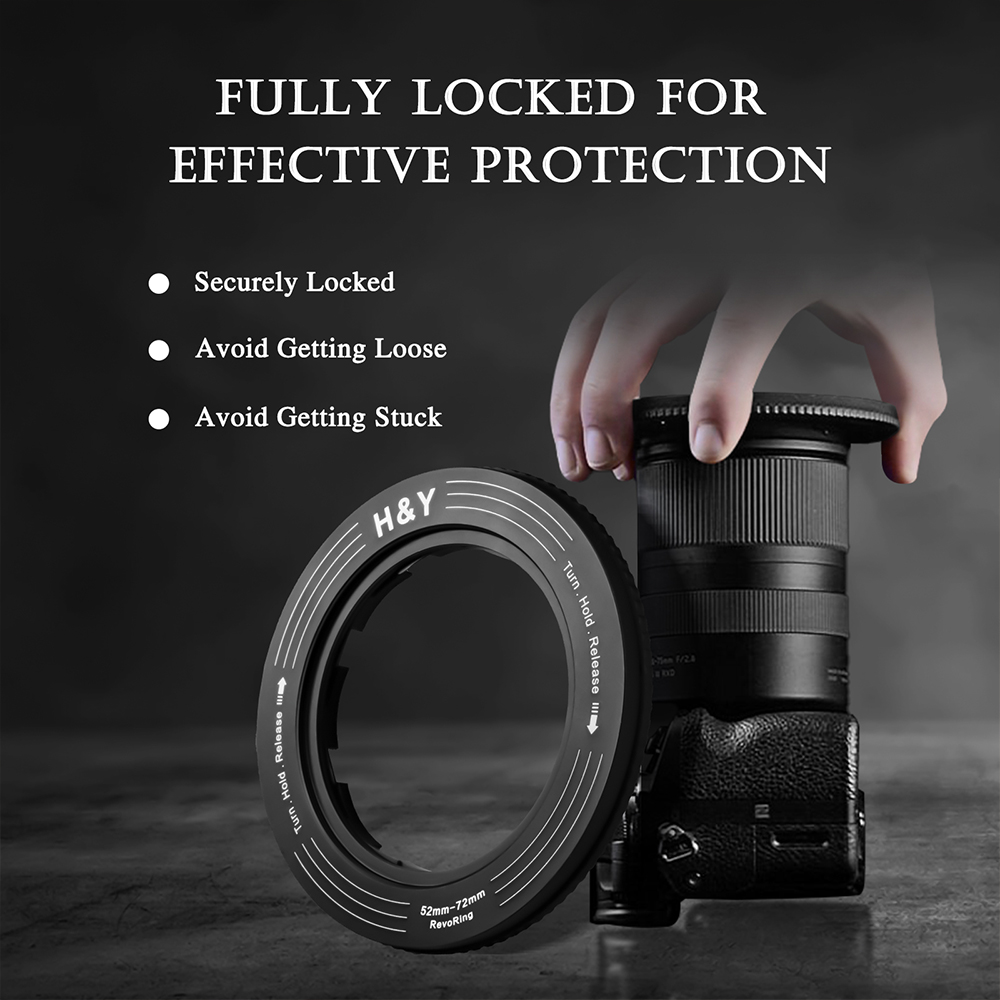 H&y revoring kamerazubehör objektivfilter step-up-ringe variabler adapterring 37-49mm 46-62mm 52-72mm 67-82mm 82-95mm